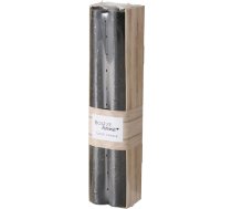 Boltze Melia 2028137 4 sveces (krāsa melna, diametrs 2,0 cm, augstums 20 cm, 4 sveces, vaska sveces, dekorēšanai, galda sveces)