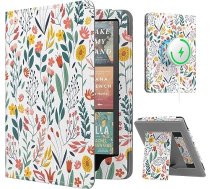 MoKo magnētiskais apvalks 7 collu/6,8 collu Kindle Paperwhite Signature Edition (12th/11th Gen-2024/2022) un Kindle Colorsoft, saderīgs ar iPhone Magsafe for Samsung/Anker bezvadu uzlādes paliktni