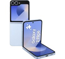 Samsung Galaxy Z Flip6 viedtālrunis ar mākslīgo intelektuālo intelektuālo aspektu, bez Simloka, bez līguma, 512 GB atmiņa, 50 MP kamera, zils