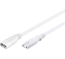 electrosmart 2 m IEC C7 8. attēla pagarinājuma kabelis - C8 vīrietis uz C7 sieviete