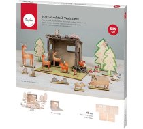 Rayher Koka pievienojamā daļa meža dzīvnieki, koka konstruktors, FSC Mic Credit, dabisks, 45 gabali, kā īpaša veida adventes kalendārs, ko izmantot, 46604505