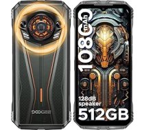 DOOGEE S Punk Pro 10800mAh/33W āra mobilais tālrunis 20GB + 512GB/2TB, 128 dB skaļrunis āra viedtālrunis bez līguma, 6,6 collu FHD+ būvlaukuma mobilais tālrunis ar LED gaismas efektu, 50MP + 16MP
