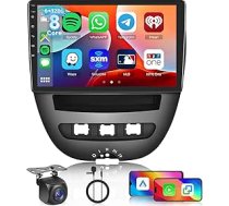 [6G+128G] 8Core auto radio Toyota Aygo/Peugeot 107/Citroen C1 2004-2014 ar Wireless Carplay Android Car, Hodozzy Radio 10 collu Touchscreen Bluetooth Navigation WiFi USB DSP FM/RDS radio atpakaļgaitas radio
