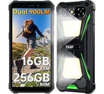 OUKITEL G5 āra viedtālrunis ar Android 15, dubultā kempinga gaismas āra mobilais tālrunis bez līguma 6300 mAh, 16GB + 256GB /1TB, 6,0 collu ūdensizturīgs mobilais tālrunis ar 13MP + 5MP kameru, divas 4G SIM kartes