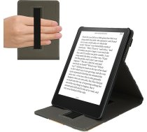 kwmobile Korpuss saderīgs ar Amazon Kindle Paperwhite 11th Generation 2021 Case - Korpuss ar cilpu un statīvu - Cats Orange Black White
