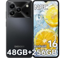 DOOGEE Note 56 Plus Android 16 viedtālrunis, 48GB+256GB/2TB, 6150mAh, 6,56" HD+ rokas, 8,45mm ultraschlankes, 50MP+8MP kamera, NFC/Fingerabdruck/Dual-SIM/GPS/OTG