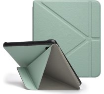 Tenano futrālis Tolino Vision Colour 2024, Kobo Libra Colour (Modelis: N428), Origami vāciņš ar automātisko miega/modināšanas funkciju - Agave Green