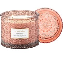 LA JOLIE MUSE Sandalkoka rožu svece Aromātiskās sveces mājai Liela 2 daktu sojas svece Aromātiskās sveces dāvana Tīra degšanas svece 12oz