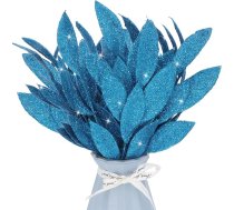 Mākslīgās mirdzēt lapas 35cm Mākslīgie augi Ziedu zari Ziemassvētku eglīte Picks Dzirkstošie pildvielas Sprays Ziemassvētku vainags Vainags Amatniecība Mājas Holiday Arrangement