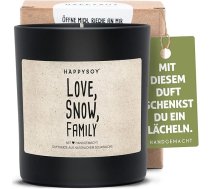 Dāvanu Ziemassvētku aromātiskā svece no sojas ar uzrakstu - dabiska, roku darbs - ilgtspējīga dāvanu ideja - draugs draudzene Vecāki Vecāki Mamma Tētis Vecmāmiņa Vecvectēvs Priecīgu Ziemassvētku rotājums Xmas Mīlestība Sniegs