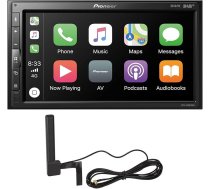 Pioneer SPH-EVO62DAB-AN multivides centrs - 6,8 collu skārienjūtīgais ekrāns, 1,5 A USB ātrā uzlāde, Apple CarPlay, Android Car, DAB/DAB+ digitālais radio, Bluetooth, 13 joslu ekvalaizers, komplektā DAB antena