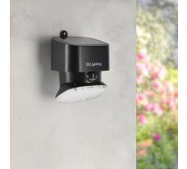 M Ledme LED saules gaisma melna, plakana, 1W, āra ar kustības sensoru un krēslas sensoru IP44 Saules paneļa darba laiks 6-8 stundas Saules gaisma dārza terases ieejai