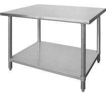 Centrālais galds ar pieskrūvētu plauktu Budget Line - 100x60x85 cm