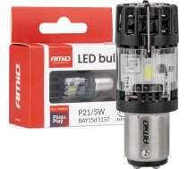 Led spuldze lumitec bay15d p21/5w 12v pilna kanbusa balta -04689