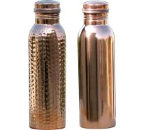 Monika Enterprises Tīra vara ūdens pudeles 900ml 2 kopas bez savienojumiem vara ūdens pudeles Noplūdes drošas ājurvēdas vara ūdens pudeles veselības ieguvumiem