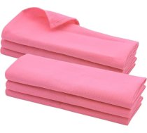 GARIELLA 6 rozā tējas dvieļi no 100% kokvilnas / 70 x 50 cm / Roku dvieļi / Virtuves dvieļi / Trauku lupatiņas / Tīrīšanas lupatiņas / Rozā krāsā