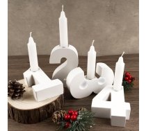 BOFUNX 4 Adventa skaitļu sveču turētājs Koka sveču turētājs 1 2 3 4 Adventa vainaga skaitļi Koka sveču turētājs Adventa vainaga galda dekorēšanai Ziemassvētku dekorēšana Ziemassvētku dekorēšana Ziemassvētku dāvana