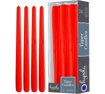 Hyoola Taper Candles - 30 cm sarkanas galda sveces bez pilieniem - sveces ar ilgu degšanas laiku 10 stundas - 12 gab. iepakojumā