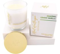 Hallingers Amazing Lemon Vanilla Scented Candle Made of Soy Wax up to 40 Hours Maxl Hallinger Fragrance Studio, aromātiskās sveces, smaržīgās sveces, smaržīgās sveces stiklā (Stikls un kastīte) - Lieldienu dāvanas Lieldienu grozs