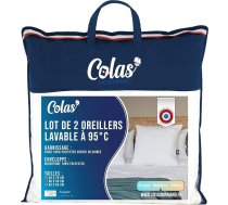 COLAS NORMAND spilvens, mazgājams 95°C temperatūrā, pūkains, 60 x 60 cm, mikrošķiedra, mīksts un ērts, mazgājams, balts