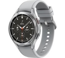 Samsung Galaxy Watch4 Classic, apaļš Bluetooth viedpulkstenis, Wear OS, rotējoša apmale, fitnesa pulkstenis, fitnesa sekotājs, 46 mm, sudraba krāsā