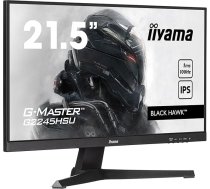 iiyama G-Master Black Hawk G2245HSU-B2 54,5 cm IPS LED spēļu monitors Full HD 100 Hz HDMI DP USB 2.0 1ms Adaptive Sync Black