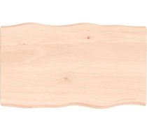 Masīvkoka ozolkoka galda virsma Dabīgā mala 100 x 60 x 6 cm Galda virsma restorānam Ēdamistaba Dzīvojamā istaba Biroja mēbeles Galda galda virsma Galda virsma
