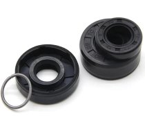 Aparatūras piederumi 2/5 gab NBR eļļas blīvējuma ID 10 mm TC-10 * 17/18/19/19/20/22/22/25/26 * 5/7/8/10 mm nitrila gumijas vārpstas dubultās lūpas eļļas blīvējuma disks (2 gab., 10 x 16 x 7 mm)