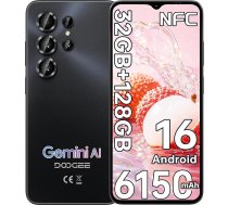 DOOGEE NOTE 56 X PRO Android 16 viedtālrunis bez līguma, 32GB RAM + 128GB ROM/2TB mobilais tālrunis bez nosūtīšanas, 6150 mAh mobilais tālrunis lēts 8,45 mm Ultraslim 6,56" HD+, 13MP + 8MP, NFC/Face