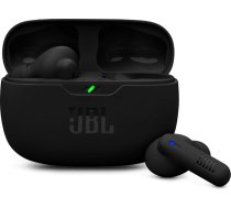 JBL Wave Beam 2 bezvadu Bluetooth In-Ear austiņas ar trokšņu slāpēšanu, 40 stundu atskaņošanas laiks, JBL Pure Bass skaņa, viedā apkārtējās vides tehnoloģija un daudzpunktu savienojums, melnas krāsas