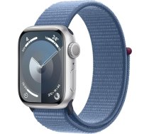 Apple Watch Series 9 (GPS, 41 mm) - Alumīnija korpuss sudraba krāsā ar sporta cilpu Winter Blue (Atjaunots)