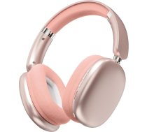 Bezvadu Bluetooth austiņas austiņām pāri ausīm, Hi-Fi stereo ar brīvroku zvanīšanu, 30 stundu atskaņošanas laiks, balss palīgs un FM radio sportam un ceļošanai (rozā)