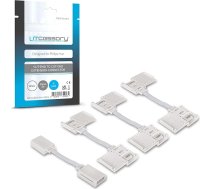 Litcessory pagarinājuma kabelis ar saīsināto galu līdz saīsinātajam galam Philips Hue Lightstrip Plus (50 mm, 4 gabali, balts - MIKRO 6-POLIG V4 / Solo Lightstrip)