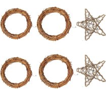 rotangpalmas vainags, 6 gabali Vīna zaru vainags, dabīgie vīnogulāju vainagi, ar rokām austi rotangpalmas vainagi DIY, amatniecībai, priekšdurvīm, sienu dekorēšanai, Lieldienām, Ziemassvētkiem, Helovīnam, kāzām