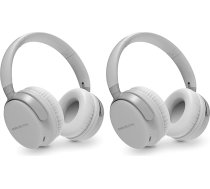 Energy Sistem austiņas Bluetooth Style 3 Stone bezvadu austiņas (bezvadu tehnoloģija Bluetooth 5.1, dziļi basi, augstas kvalitātes balss zvani, ilgs akumulatora darbības laiks: 25 stundas), pelēkas (2 gab.)