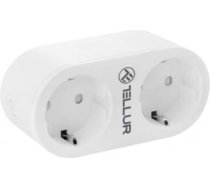 Tellur WiFi AC Dual Plug, Energy reading, 16A, 2400W