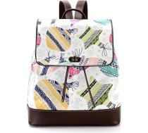 Personalizētas skolas somas grāmatu somas pusaudžiem Ziemassvētku zeķes, daudzkrāsainas, 27x12.3x32cm, mugursomas mugursomas