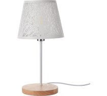 OSALADI Nakts lampa Dekoratīvā nakts lampa ar koka abažūru Meža apgaismojums Dekoratīva nakts gaisma Gultas lasīšanas gaisma guļamistabai Pie naktsgaldiņa E27 kontaktdakša balta