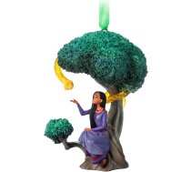 Disney Store Oficiālais Wish Asha un zvaigzne Skicēšanas ornaments, Ziemassvētku eglītes rotājums, 10 cm, formas svētku rotājums