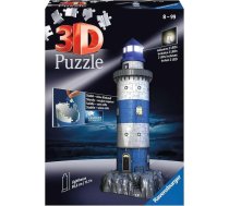 Ravensburger 3D Big Ben At Night Jigsaw Puzzle, 12588 / 3D finierzāģis ar skaistu nakts dizainu, ar LED apgaismojumu / Piemērots vecākiem par 10 gadiem, 216 detaļas, daudzkrāsains