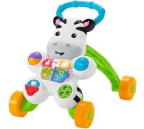 Fisher-Price Lern mit mir - Zebra Walker, muzikāla rotaļlieta ar mācību saturu, no 6 mēnešiem, spāņu valodas versija - samazinātā iepakojumā, GXC34