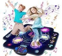 maysida Deju paklājiņš bērniem no 3 4 5 6 6 7 8 9 10 11 12 gadiem 6 LED gaismas, integrēta mūzika ar Bluetooth, Ziemassvētku dāvanas dzimšanas dienas rotaļlieta no 3-12 gadiem meitenēm