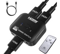 TCNEWCL 8K 60Hz HDMI komutators 1 in 2 Out vai sadalītājs 2 in 1 Out ar barošanas kabeli, 4K 120Hz sadalītājs TV/PC/Laptop/DVD/PS4/PS5/Xbox/TV Stick/Gaming Box/Blu-Ray Player/Projektors