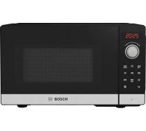 Bosch FFL023MS2 2. sērijas mikroviļņu krāsns, 26 x 44 cm, 800 W, pagrieziena galds 27 cm, durvju eņģes kreisās, AutoPilot 7 7 automātiskās programmas, tīrīšanas atbalsts, LED skārienekrāns, nerūsējošais tērauds