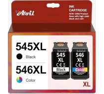 PG-545XL CL-546XL priekš Canon printeru kasetnes 545 546 XL Multipack, kas paredzētas aizvietošanai ar Pixma MX495 TR4550 TS3150 TR4551 MG3050 MG2555s MX490 TS3151 MG2550s TS3350 MG2950 MG2950 MG29500 S MG3051 (melna, krāsa,