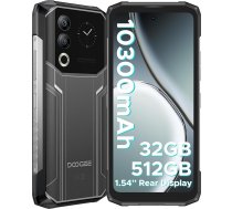 DOOGEE Blade 20 Ultra bezvadu mobiltelefons, 32 GB + 512 GB/2 TB TF, 10300 mAh, akumulatora baterija, multifunkcionāls displejs 3,9 cm (1,54 Zoll) + 6,6 Zoll displejs, 50 MP + 8 MP, NFC/Dactilar/Face