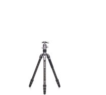 Benro oglekļa šķiedras Zero sērijas statīvs/monopods ar VX20 lodveida galvu, 5 kāju sekcijas, Twist kājas fiksatori, polsterēts somiņš (FRHN14CVX20), maksimālais augstums 139,5 cm