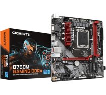 GIGABYTE B760M GAMING DDR4 pamatplate - atbalsta Intel Core 14. paaudzes procesorus, 6+2+1 fāzes digitālais VRM, līdz 5333 MHz DDR4 (OC), 2xPCIe 4.0 M.2, 2.5GbE LAN, USB 3.2 Gen1