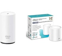 TP-Link Deco X50 Wi-Fi 6 Mesh WiFi komplekts, bezšuvju viesabonēšana no iekštelpām uz āru
