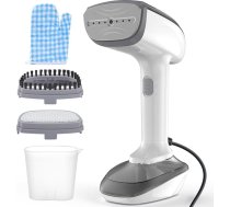 1800 W pārnēsājamais drēbju tvaicētājs, 20 sekunžu sildīšanas laiks, 2-in-1 gludinātājs un grumbu likvidētājs, 20 g/min tvaika jauda, 300 ml tvertne, rokas tvaicētājs ar audumu birsti ceļošanai, 220 V